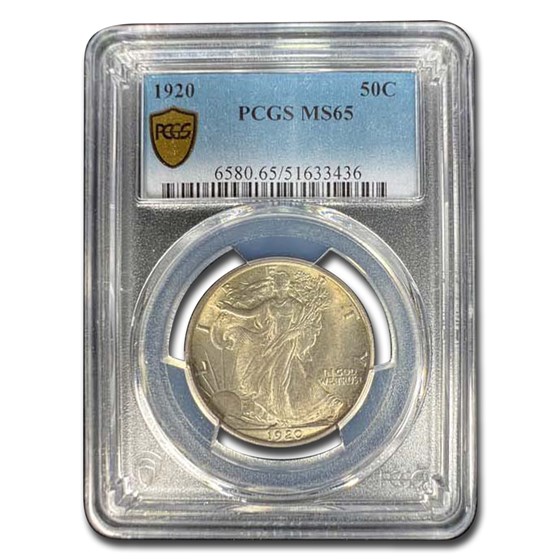 1920 Walking Liberty Half Dollar MS-65 PCGS 1920 Walking Liberty Half Dollar MS-65 PCGS